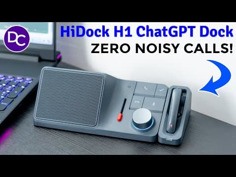 Clear Calls & Meeting Notes Made EASY! HiDock H1 ChatGPT Dock