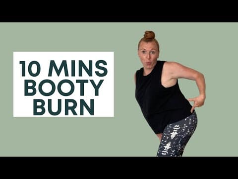10 MINUTE BOOTY BURNER | At Home Follow Along No Equipment AMRAP