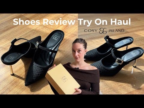 COSY ISLAND HEELS REVIEW + TRY ON HAUL | Unboxing and styling the most comfy heels 👠