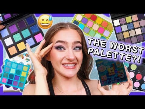 The Worst Palette EVER?! Ranking My Last 5 Eyeshadow Palettes!!