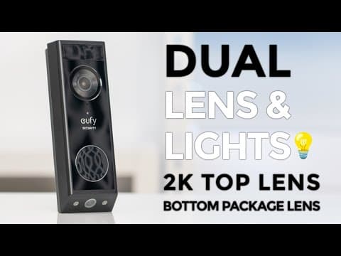 eufy Video Doorbell E340 - Dual Zone Lighting | 2K Lens & Package Lens