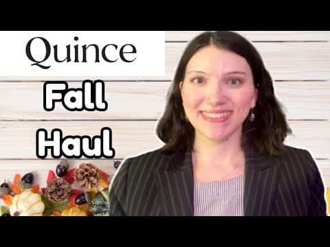 Huge Quince Fall Try On Haul | Business Casual Work Outfits