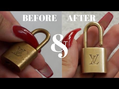 Cleaning My LV Speedy Lock!