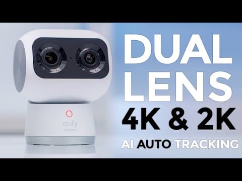 eufy Indoor Cam S350 - NEW Dual Lens & AI Detection & Tracking | 4K Video