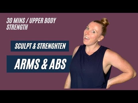 Sculpted Arms & Abs | Home Workout With Dumbbells