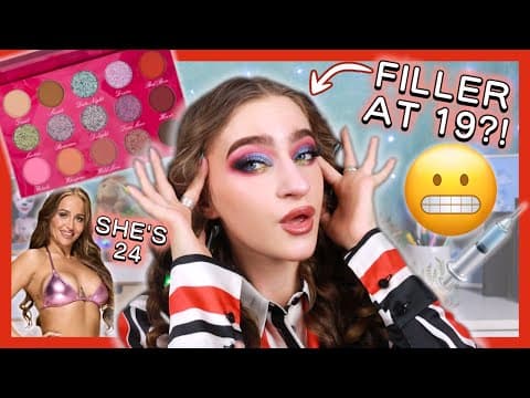 OUR FEAR OF AGING IS MAKING US LOOK ANICIENT (grwm trying MORE new makeup!!) #makeup #filler #aging