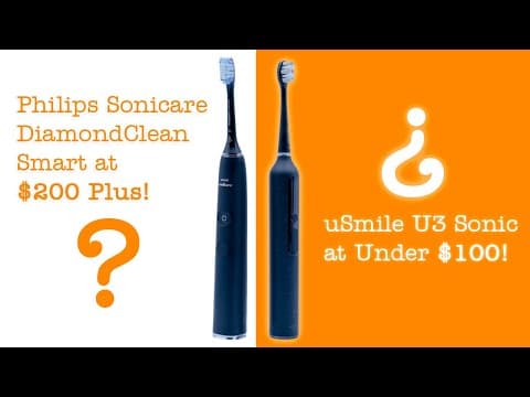 uSmile U3 Toothbrush vs Philips Sonicare DiamondClean Smart Toothbrush Review