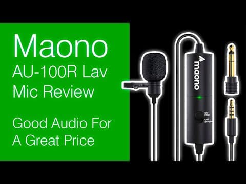 Maono AU-100R Lavalier Mic Review - Good Audio For A Great Price