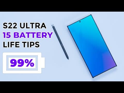 S22 Ultra Battery Life Settings You SHOULD Know!