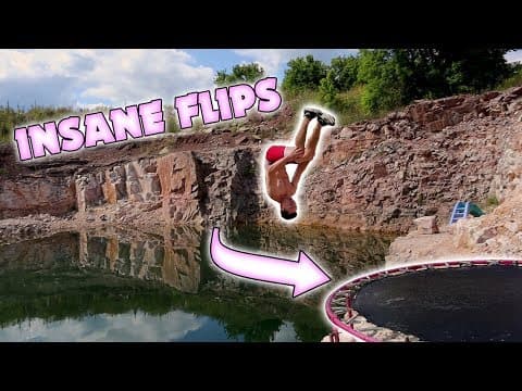 TRAMPOLINE VS CLIFFS!