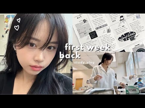 My VERY Last Semester of College 🎧: Spending time in the lab, New classes, On-Campus jobs 📐📓