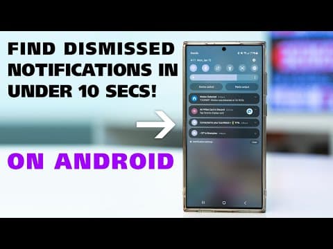 FIND Missed or Swiped Away Notifications On Android EASILY!