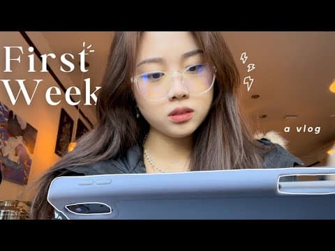 first week of classes | new classes, 5am, studying 📚