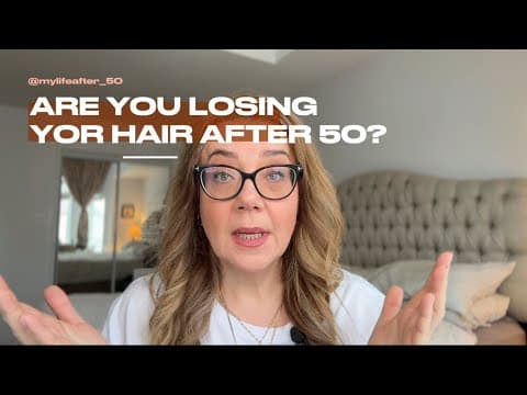 Hair loss after 50? Watch for a natural solution: The Growband Pro! #hairlosssolution #hairloss