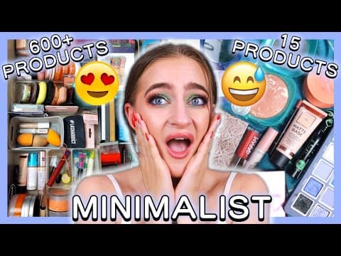 MY MINIMAL MAKEUP COLLECTION! (if i could only keep 15 products!) #makeupcollection #minimalist