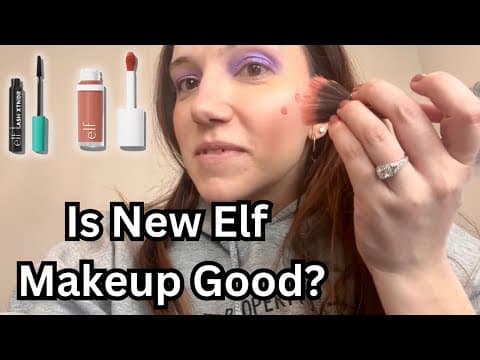 FIRST IMPRESSIONS | TRYING NEW VIRAL ELF MAKEUP & WEAR TEST