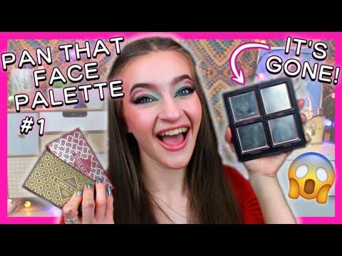 PAN THAT FACE PALETTE 2024 #1!!! (the huda palette is FINISHED!!!!) #panthatpalette #makeupempties