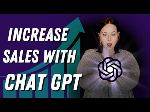 Increase your online SALES with CHAT GPT (Optimize your listings FAST and EASY)