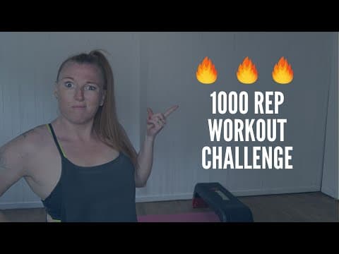 KILLER 1000 REP WORKOUT CHALLENGE | 40 Minute Cardio Strength Workout 🔥🔥🔥 | Burn Calories No Jumping