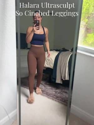 Oh man, I literally could not think of the word for these ultra sculpt so since leggings! But it definitely was snatched these feel so good on. They just hold you in and they are soft. I love how they come in so many different colors too! @halara_official in caption #halara #tiktokshop #halaratiktokshop #ttsfashionfam #ttsfashionweek #superbrandclub #viralontiktokshop #tiktokshopcreatorpicks #tiktokshoprestock