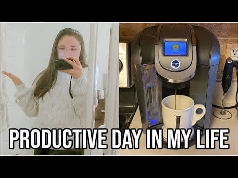 PRODUCTIVE DAY IN MY LIFE! Online School, Work and Small Unboxing!