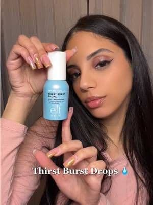 Glow in a bottle fr π§β¨ obsessed already @e.l.f. Cosmetics #elfSKIN #HolyHydration #ThirstBurst #elfcosmetics #gifted