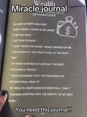 #tiktokshop #tiktokmademebuyit #fyp #explore #manifest #meanifesting #moneymanifest #money #manifestingabundance #manifestingmoney #affirmations #miraclejournal #roadto2k #roadto5k #journals #journaling #popularjournals #journalmanifesting