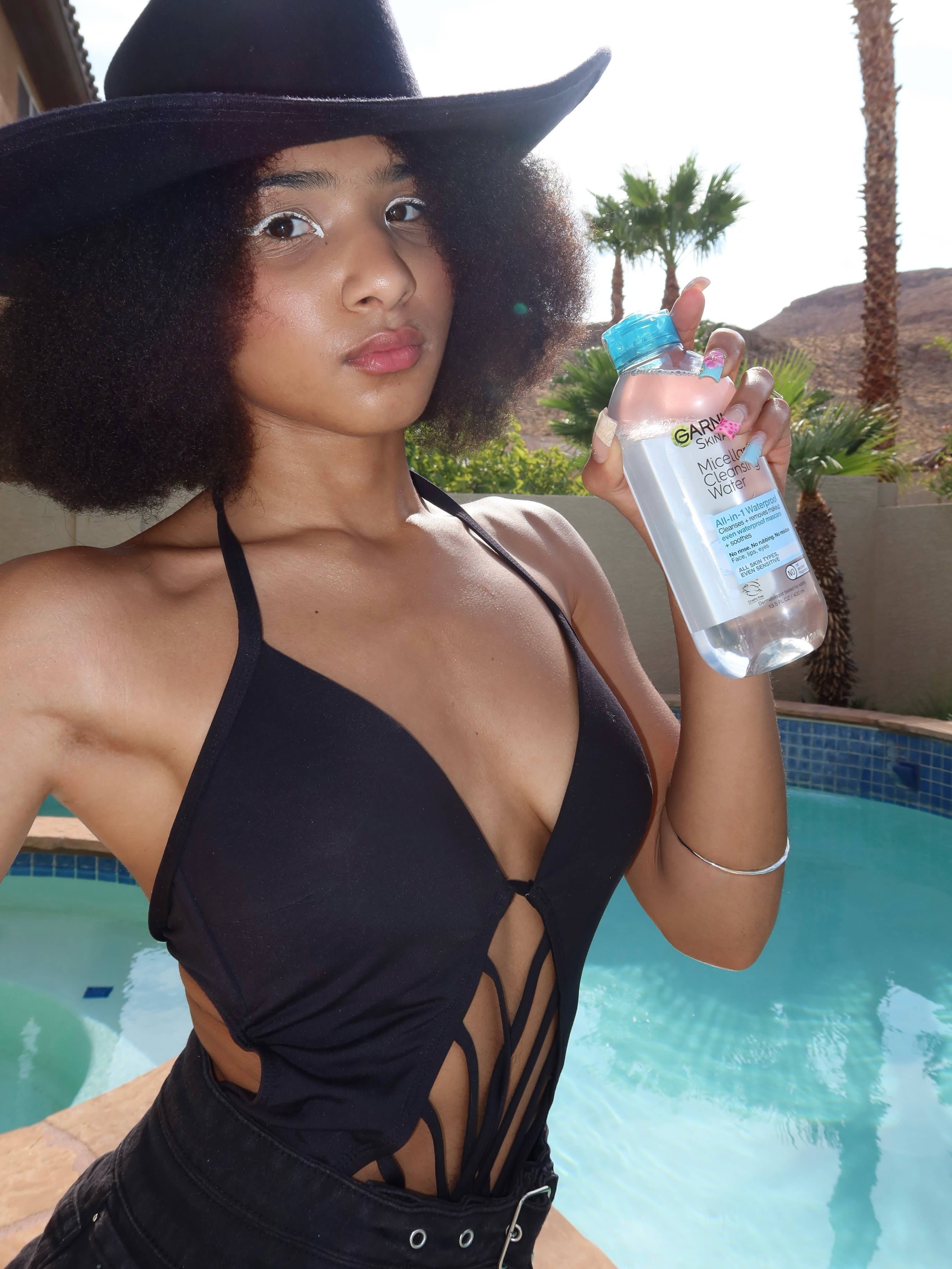 Garnier Waterproof Micellar Cleansing Water to save the day💦🫧 #GiftedByGarnier #unmaskwithgarnier @garnierusa