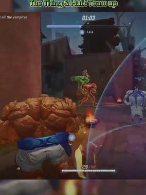 The Thing & Hulk Team up #MarvelRivals #EternalNightFalls #paidpartnership #thething #fantasticfour