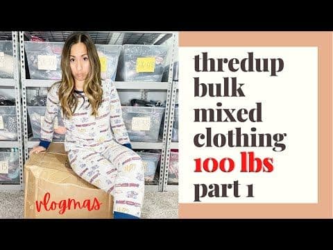 I SPENT $250 on 100 lbs of Clothes from thredUP to Resell: Bulk Mixed Clothing Unboxing and Review!