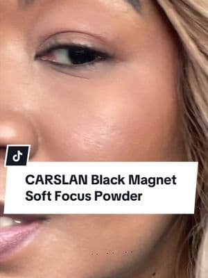 This CARSLAN Black Magnet Soft Focus Powder helps blur pores, control oil, and give your skin that smooth soft-focus finish without looking heavy or cakey. @Carslanvn The lightweight formula sets your foundation while keeping your makeup matte and polished throughout the day. If you want a powder that smooths, mattifies, and keeps your makeup looking flawless, it’s linked in the cart. #TikTokShopSpringGlowUp #springglowup #tiktokshopfinds #makeup #carslan
