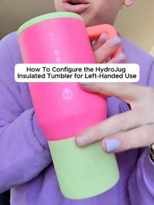 Left-handed people, did you know about this? | HydroJug Traveler tumbler in orchid #lefty #lefthanded #tumblers #insulatedtumbler #waterbottle #hydrojug @hydrojug #dealsforyoudays #tiktokshopcreatorpicks #tiktokmademebuyit #tiktokshopbacktoschool #kidstumbler #schoolsupplies #giftguide