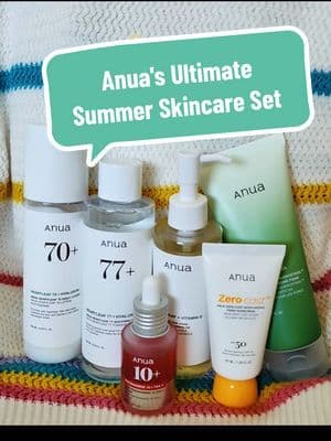 Complete Summer Skincare Set Sale!! @anua_global #summerskin #summerskincare #spf50 #sunscreen #sunprotection #summe