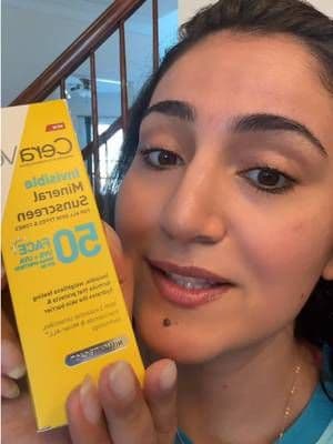 Lightweight and invisible sunscreen? Sign me up any day. This lightweight mineral sunscreen protects against UVA and UVB rays #complimentary #CeraVeMineralSunscreen #GiftedByCeraVe #ceravepartner #sunscreenreview @CeraVe @influenster