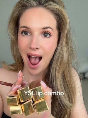 YSL really understood the assignment 💋✨ #yslbeauty #lipcombo #newmakeup #GiftedByYSLBeauty @YSL Beauty
