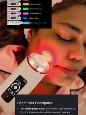 El Booster Pro X2 de Medicube es un dispositivo facial 7 en 1 con doble cabezal, 2X potencia y 6 niveles de intensidad. Ayuda a mejorar la absorción de tus sérums y cremas, potenciar la hidratación y luminosidad, suavizar la apariencia de poros y textura irregular, y darle a la piel una apariencia más firme, definida y revitalizada. ❤️ Luz roja: luminosidad y definición de la piel. 🧡 Luz naranja: ayuda a mejorar la apariencia del tono desigual. 💛 Luz amarilla: revitalización y cuidado del ritmo natural de la piel. 💚 Luz verde: definición y apariencia más firme. 💜 Luz morada: equilibrio general de la piel. 💙 Luz azul: efecto calmante. 🩵 Luz azul cielo: cuidado de los poros, disponible mediante la aplicación AGE-R. Además, incluye Booster Mode, Air Shot Mode, MC Mode, Derma Shot Mode, Dual Mode, Mask Mode y AI Mode para personalizar tu rutina. Una experiencia de cuidado facial profesional desde casa. ✨ #Medicube #BoosterProX2 #MedicubeBoosterProX2 #KoreanSkincare #KBeauty #SkincareRoutine #GlassSkin #CuidadoFacial #PielRadiante #BeautyDevice #TikTokShopBeauty #TikTokShopFinds