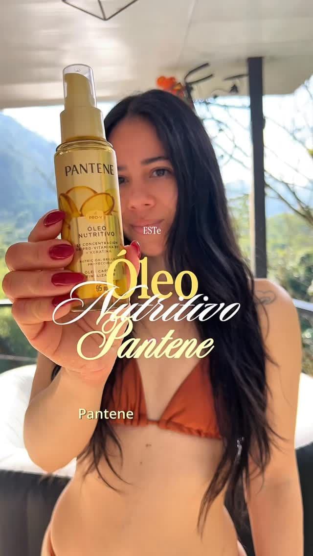 Te cuento mi secreto para tener un cabello sin frizz y con mucho brillo✨ el óleo nutritivo de @panteneco es mi amuleto
