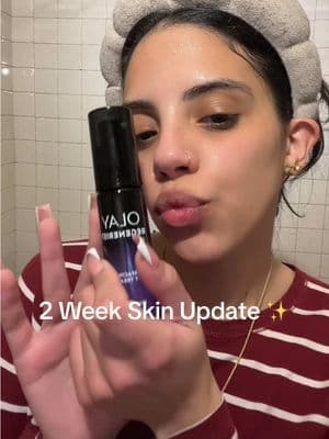 This is my 2 week check-in using the Olay Regenerist Resurfacing Peel Night Treatment. I’ve been using it at night in my routine and my skin feels smoother, more hydrated, and looks more glowy ✨ Loving the results so far! @Olay Skin Care @chimeable #gifted #onlyolay #OlayUGC