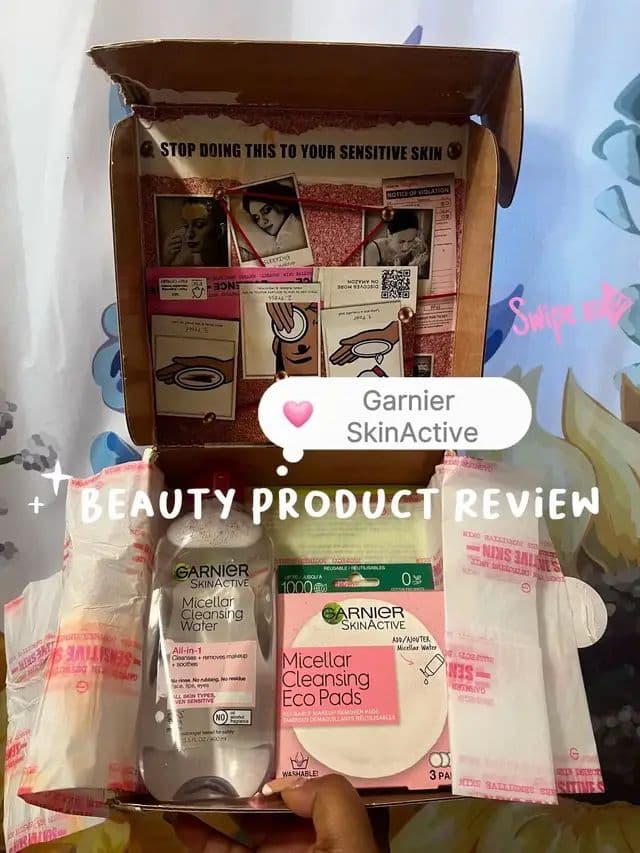 I’ve been using micellar water as a makeup remover for years! @GARNIER #giftedbygarnier #caughtbygarnier ✨Garnier Micellar Cleansing Water removes makeup & dirt in 1 step with no-rinse. It effectively cleanses sensitive skin without harsh rubbing. ✨Eco Pads Ultra-soft reusable microfiber pad that activates with Micellar Cleansing Water to thoroughly remove makeup and cleanse skin with no harsh rubbing!
