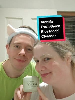 Tried out Arencia's Fresh Green Mochi Cleanser. We both felt deep pore cleansing from it The texture was really surprising and fun! Ed really liked it, he has oily skin so he really benefitted from it. I have dry skin so I found my skin to be a bit drier and my skin felt over heated afterwards but I think that was due to me using extra to remove my heavy makeup! I'll keep testing though :) @Arencia @Arencia @Arencia Influencers #acne #acnecleanser #tiktokmademebuyit #beauty #skincare