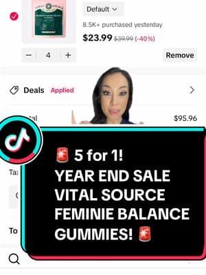 This sale for vital source feminine balance gummies is INSANE! I had to buy some for myself! You get 5 for the price of one! And if you knew how well they worked you’d jump on this deal! #greenscreen #vitalsource #femininebalancegummies #femininebalance #pineapplegummies #womanshealth #giftguide #ttsdelight #spotlightfinds #freshforwinter #toptierdecember #newyearnewaura #tiktokshopholidayhaul #tiktokshopcreatorpicks #mademyyear #endyearsale