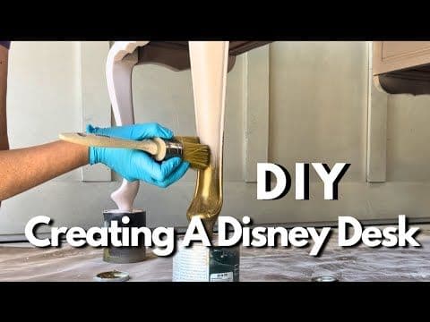 A Disney BEFORE & AFTER: This Desk Was a Boring but the Result Is Fantastic!