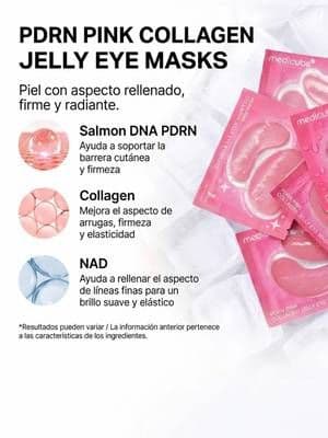 Mirada cansada? 🐼 ¡Ya no más! ✨ Te enseño el secreto coreano para transformar la zona de tus ojos en segundos con los PDRN Pink Collagen Jelly Eye Masks de Medicube 💖. Estos parches tipo gelatina no solo hidratan, hacen magia gracias a sus ingredientes premium: 🧬 Salmon DNA PDRN: Repara y fortalece la barrera de la piel. ✨ Colágeno: Devuelve la firmeza y suaviza las líneas de expresión. 💧 NAD: Rellena por completo para un efecto bouncy y ultra radiante. ¡Olvídate de las ojeras apagadas y luce una piel firme y luminosa al instante! 👁️🗨️✨ 🛍️ Consigue los tuyos antes de que se agoten tocando el carrito naranja aquí abajo 👇🏼 #Medicube #PDRNPinkCollagen #TikTokShop #SkincareCoreano #ParchesDeColageno
