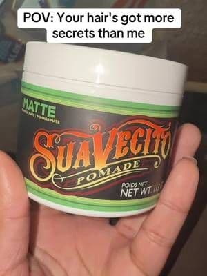 Suavecito Matte Pomade Medium Hold gives that clean styled look without the greasy shine… natural finish, solid hold, and easy to work with 😭 #tiktokshop #tiktokshopmens #hairtok #mensgrooming #barbertok