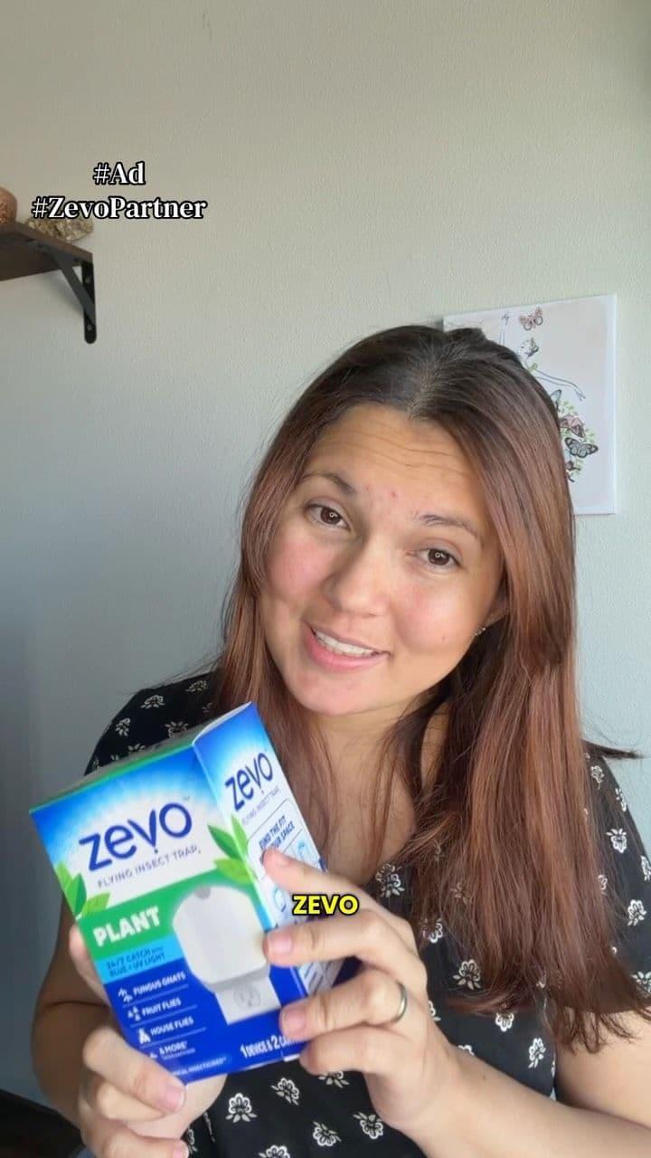 Plant parents know the struggle! 🌿🪴 I’ve been using the Zevo Plant Trap near my plants to help trap the flying insects