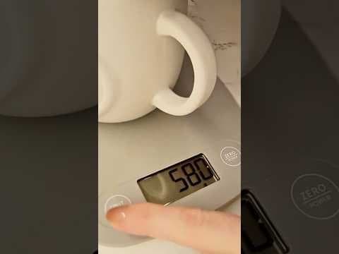 This food scale is so sleek it looks good sitting on your countertop #minimalist #kitchengadgets