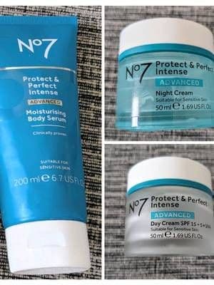This week's No7 Empties. 🤍 I love this Protect and Perfect Intense Range. Can you tell? 🩵🤍😄 #AD #no7Beauty #no7BeautyCommunity @No7 🩵You can purchase these items below 👇👇👇👇👇 https://community.no7beauty.co.uk/s/kelly.marie