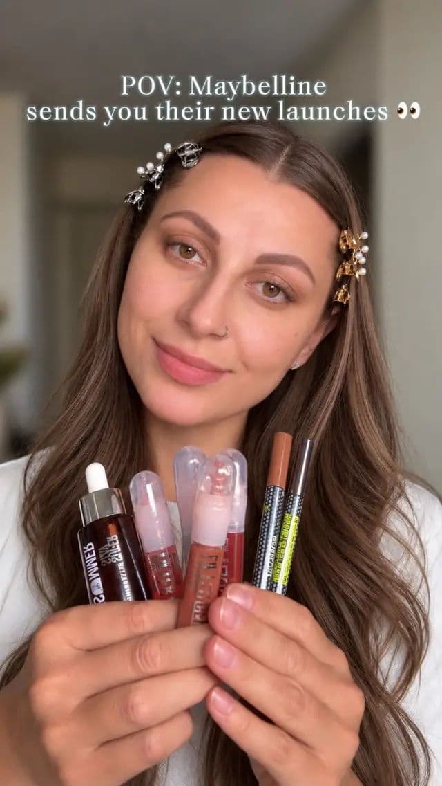 #GiftedByMaybelline @Maybelline NY Okayyy these new launches 👀 The Lifter Gel shades are so good, but that blue one has my attention ✨ Which one would you try first? #BeautyTok #makeuptok