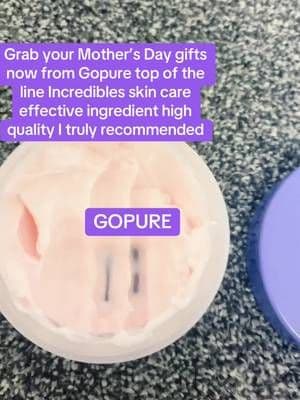 I recommend this as a Mother’s Day gift. You would make her so happy. This is effective skin care that truly works with consistency usage. You will see results. I love go pure. #gopure @Gopure #BodyCare #SkinCare #SkinCareJourney #BirthAndDieCream #NeckCream #ArmCream #BodyScrub #Hydrating #FirmsLiftsAndTitans #Tone #EvenTexture #Clean #Fresh #Self-care #Mother’sDay #TikTok #TikTokShop #TikTokCreator #TikTokShopRestock #TikTokShopMother’sDay #TikTokMother’sDay
