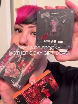 Day 13 of Mother’s Day gift ideas for the spooky, horror-loving mama 🖤 If she loves makeup and horror movies… this is such a fun gift idea. These @Glamlite horror-themed blush palettes are not only adorable, but actually wearable for everyday looks. The shades are super pigmented, blend easily, and give that soft flush or bold glam depending on how you use them. From Chucky to Trick ‘r Treat vibes, these feel like collector pieces but still totally practical for daily makeup. Perfect for moms who love unique beauty products, spooky aesthetics, or just something different from the usual gifts. Affordable, cute, and honestly… way more fun than flowers! #blush #glamlite #tiktokshopsparkcreator #greenish #tiktokshopcreatorpicks